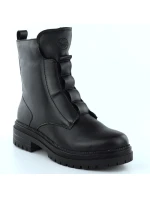 Dámské černé kožené boty model 21905958 - Rieker Dámské černé kožené boty model 21905958 - Rieker