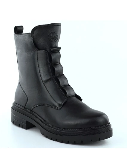 Dámské černé kožené boty model 21905958 - Rieker Dámské černé kožené boty model 21905958 - Rieker