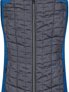 Daiber JN 739 Dámska pletená hybridná vesta 02.0739 royal melange/anthracite melange