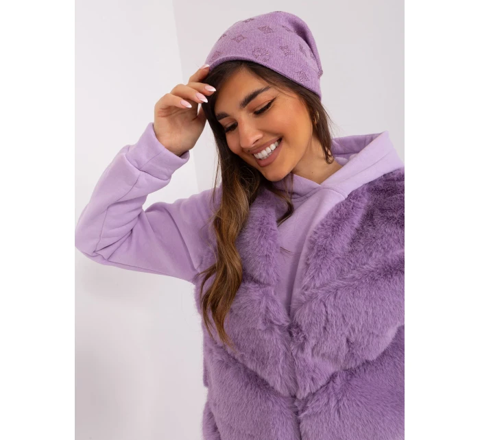 Czapka AT CZ model 18997426 jasny fioletowy - FPrice Czapka AT CZ model 18997426 jasny fioletowy - FPrice