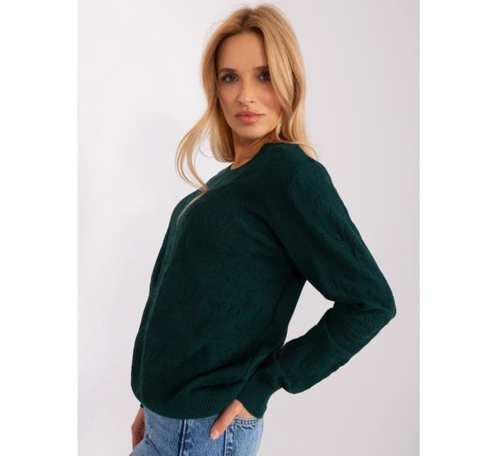 Sweter AT SW model 18955526 ciemny zielony - FPrice