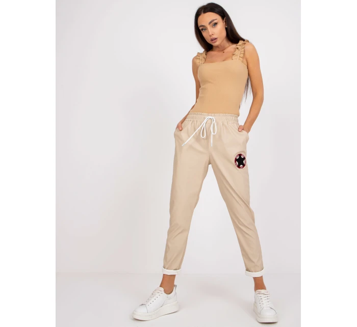 Spodnie DHJ SP model 21271925 beżowy - FPrice Spodnie DHJ SP model 21271925 beżowy - FPrice