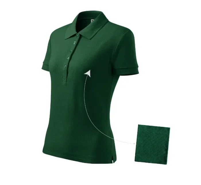 Bavlnené polo tričko tmavozelené