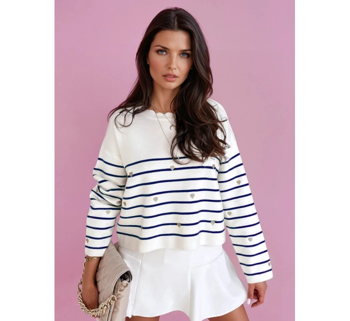 Dámský svetr modrý Dstreet model 21970678 - FashionStreet Dámský svetr modrý Dstreet model 21970678 - FashionStreet