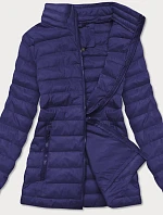 Tmavomodrá ľahká dámska prešívaná bunda (20311-215)