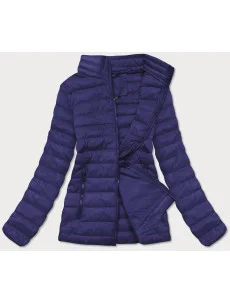 Tmavomodrá ľahká dámska prešívaná bunda (20311-215)
