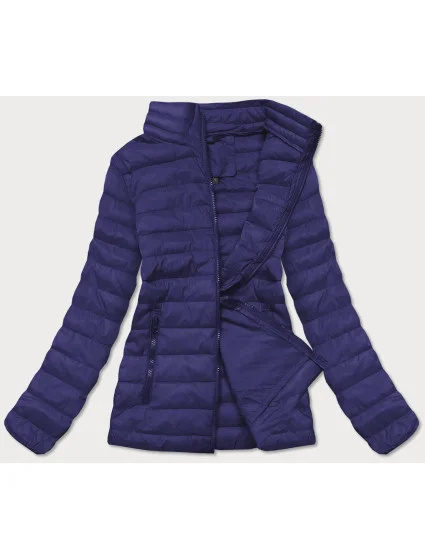 Tmavomodrá ľahká dámska prešívaná bunda (20311-215)