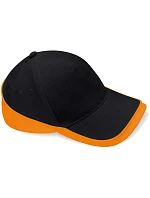 B 171 5 panelová kšiltovka black/orange model 22481678 - Beechfield B 171 5 panelová kšiltovka black/orange model 22481678 - Beechfield