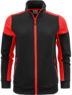 Prime Sweater Full Zip Women Dámská mikina model 22456054 black/red - Printer
