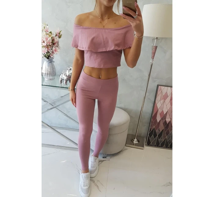 Sada s volánikom tmavo ružová Sada s volánikom tmavo ružová