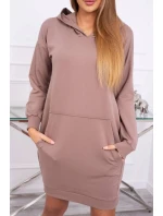 Šaty s kapucí model 18752531 - K-Fashion