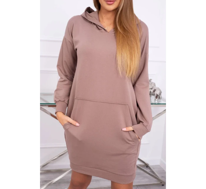 Šaty s kapucí model 18752531 - K-Fashion