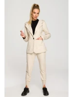 Blejzr s kapucí a jedním knoflíkem model 18004245 - Moe Blejzr s kapucí a jedním knoflíkem model 18004245 - Moe