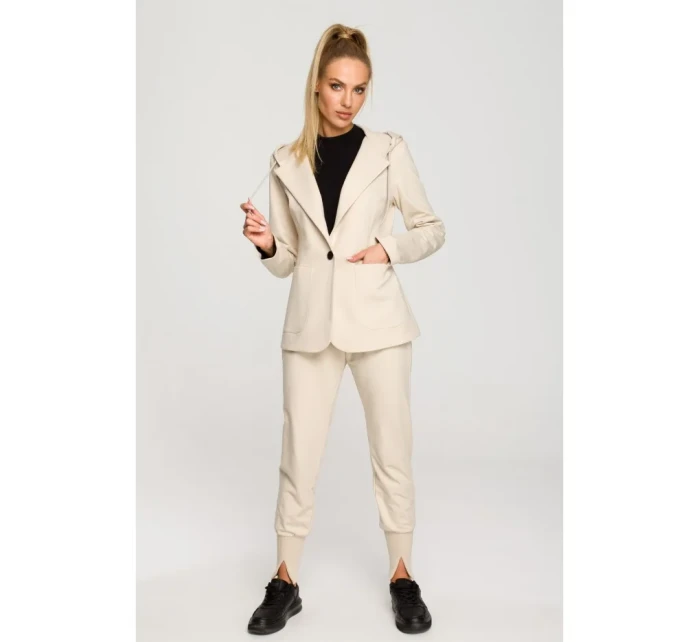 Blejzr s kapucí a jedním knoflíkem model 18004245 - Moe Blejzr s kapucí a jedním knoflíkem model 18004245 - Moe