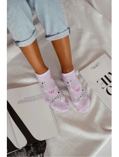 Dámske členkové ponožky Dalmatin - fialové