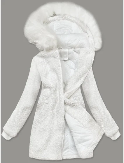 KURTKA DAMSKA Z KAPTUREM BIAŁA model 21242716 - Z-DESIGN