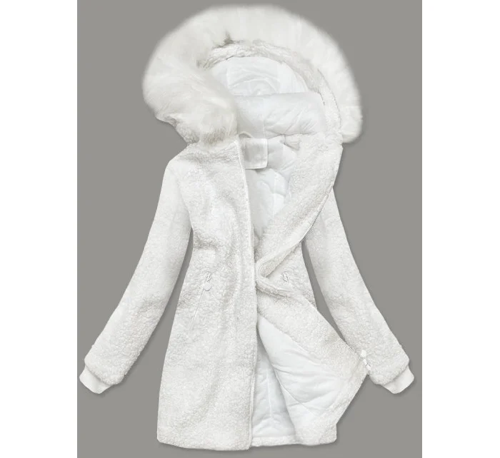 KURTKA DAMSKA Z KAPTUREM BIAŁA model 21242716 - Z-DESIGN