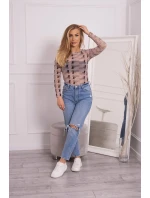 body v béžové barvě model 18746276 - K-Fashion