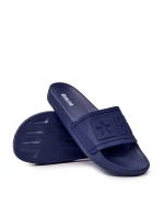Klapki Męskie Big Star Gumowe Granatowe DD174688