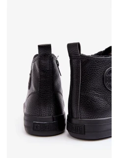 Pánske zateplené tenisky so zipsom Black Big Star