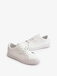 Pánske tenisky z eko kože Big Star Hi-Poly System White