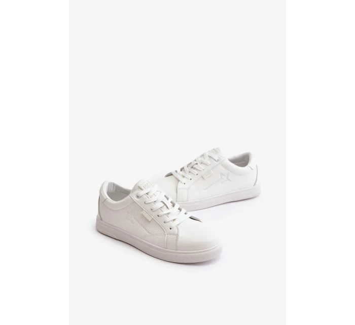 Pánske tenisky z eko kože Big Star Hi-Poly System White