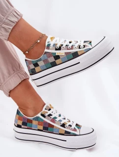Dámske vzorované tenisky na platforme Lee Cooper - viacfarebné