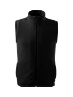 Next Fleecová vesta unisex čierna