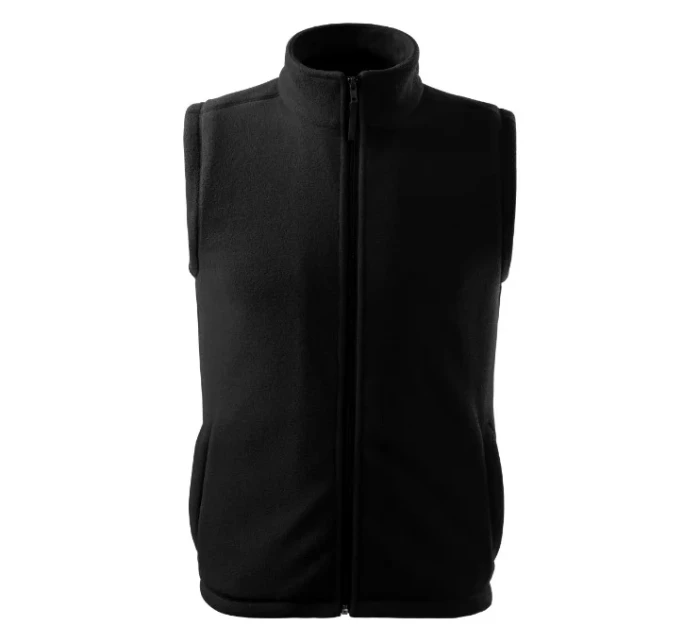 Next Fleecová vesta unisex čierna