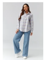 Košeľa s dlhým rukávom model 224092 Makadamia Košeľa s dlhým rukávom model 224092 Makadamia