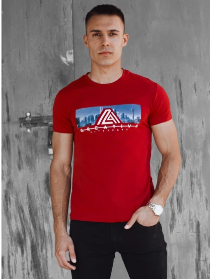 FashionStreet červené pánske tričko RX5553