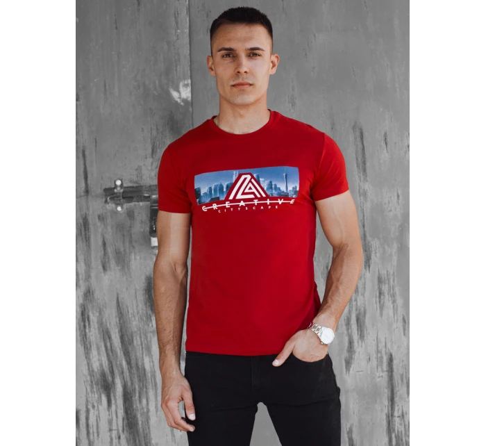 FashionStreet červené pánske tričko RX5553
