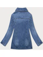 Svetlomodrá dlhá džínsová bunda (GD8728-LK) Svetlomodrá dlhá džínsová bunda (GD8728-LK)