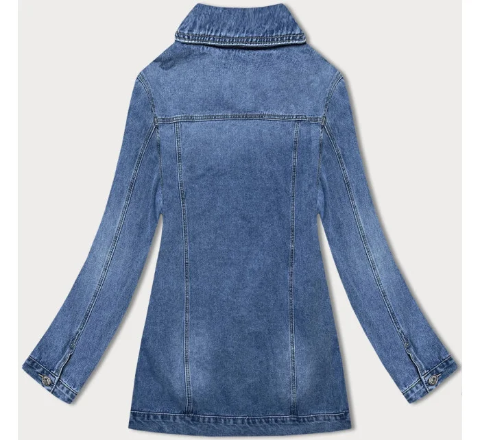 Svetlomodrá dlhá džínsová bunda (GD8728-LK) Svetlomodrá dlhá džínsová bunda (GD8728-LK)