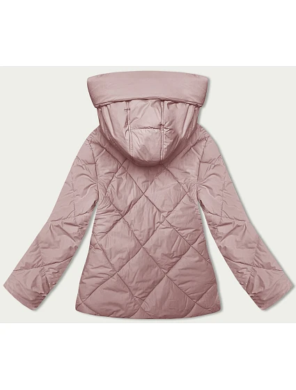 Růžová dámská bunda pro přechodné období model 21246660 - J.STYLE Růžová dámská bunda pro přechodné období model 21246660 - J.STYLE