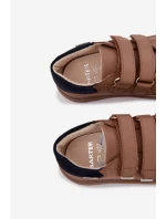 Kožené detské topánky Barefoot s medvedíkom Bartek Beige
