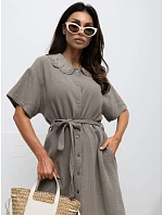 Sukienka MI SK model 22123745 ciemny bezowy - FPrice