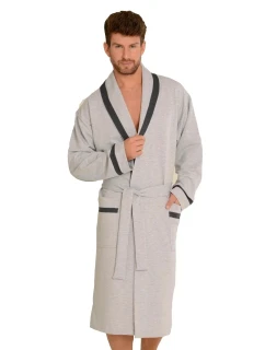 Pánsky župan Bruno 564 Light Grey - De Lafanse