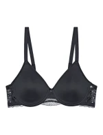 Dámska moderná čipkovaná+bavlnená podprsenka WP EX - BLACK - black 0004 - TRIUMPH