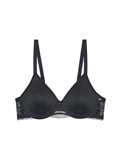 Dámska moderná čipkovaná+bavlnená podprsenka WP EX - BLACK - black 0004 - TRIUMPH