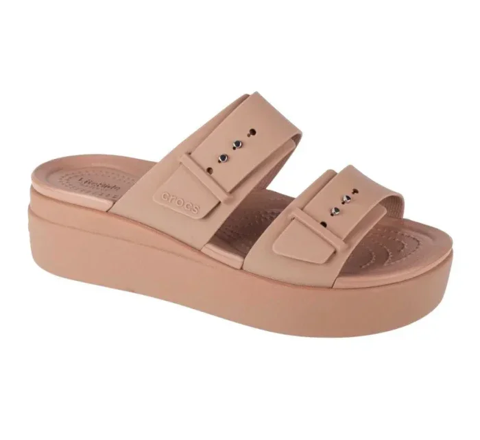 Dámske žabky Crocs Brooklyn Low Wedge Sandal W 207431-2Q9 Dámske žabky Crocs Brooklyn Low Wedge Sandal W 207431-2Q9