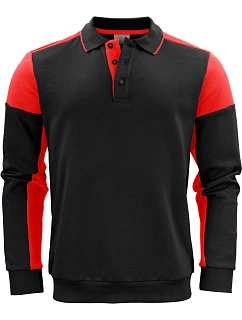 Printer Prime Polosweater Polo mikina 61.2060 čierna/červená