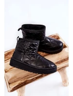 Dziecięce Ocieplane Botki Śniegowce Big Star KK374242 Czarne Dziecięce Ocieplane Botki Śniegowce Big Star KK374242 Czarne