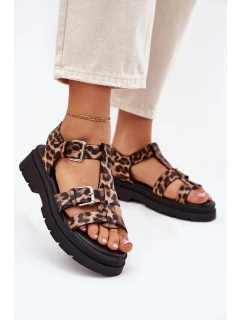 Dámské sandály z eko kůže s přezkami model 21699606 - Boto