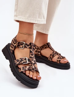 Dámské sandály z eko kůže s přezkami model 21699606 - Boto