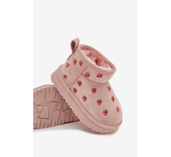 Dětské sněhule s růžové model 21762615 - Boto Dětské sněhule s růžové model 21762615 - Boto