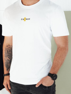 Dstreet RX5460 biele pánske tričko s potlačou