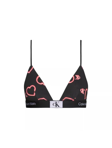 Dámské podprsenka černá se srdíčky model 19335848 - Calvin Klein Dámské podprsenka černá se srdíčky model 19335848 - Calvin Klein