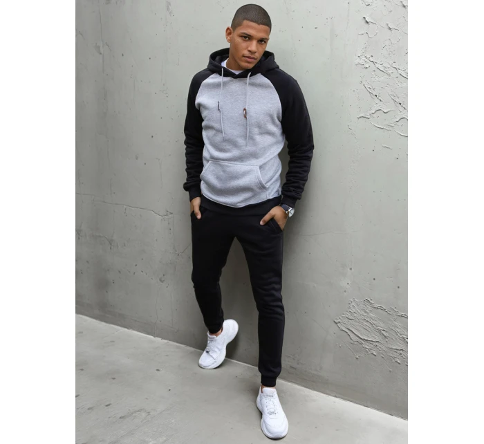 Pánská světle šedá mikina model 21966968 - Dstreet