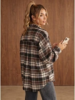 Koszula damska oversize w brązowa model 22394747 - FashionStreet